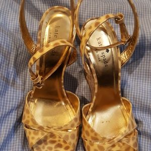 KATE SPADE Leopard Print Wedges